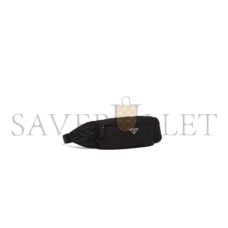 Pra*a re-nylon and saffiano leather belt bag 2vl034 (26*12cm)